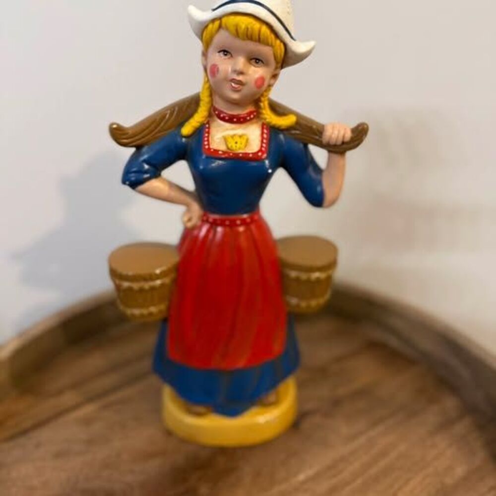 Vintage Dutch Girl Ceramic Figurine